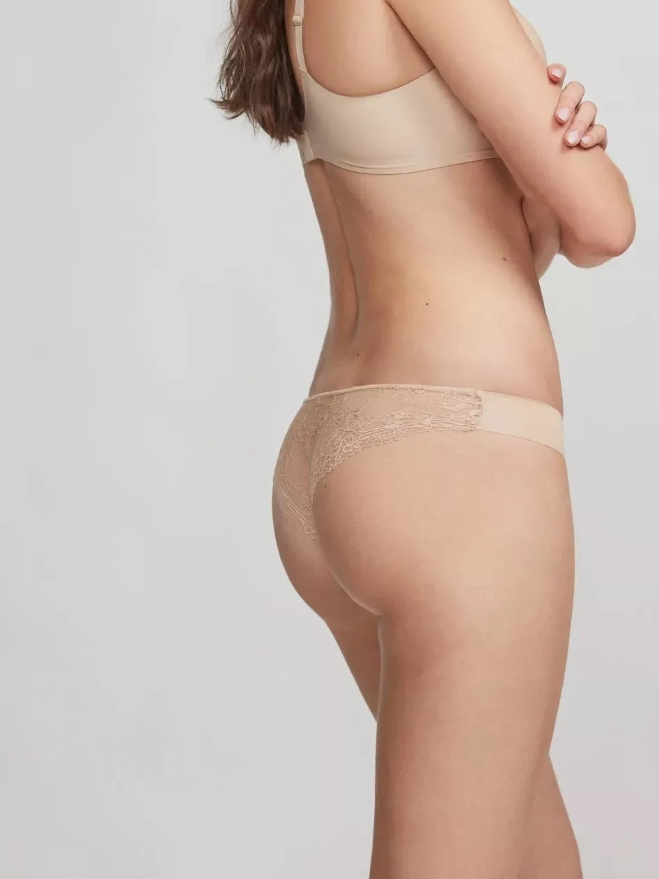 Gisela Rinkinys 3 vnt. lazeriu kirptos braziliškos kelnaitės LACE MIX