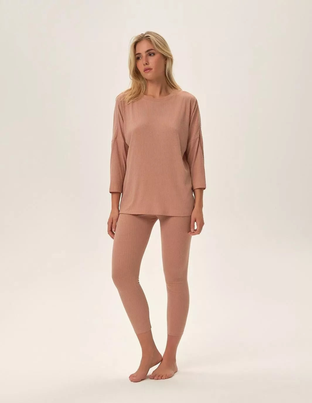 Henderson Ladies Ilga pižama su kelnėmis FRAU DUSTY ROSE