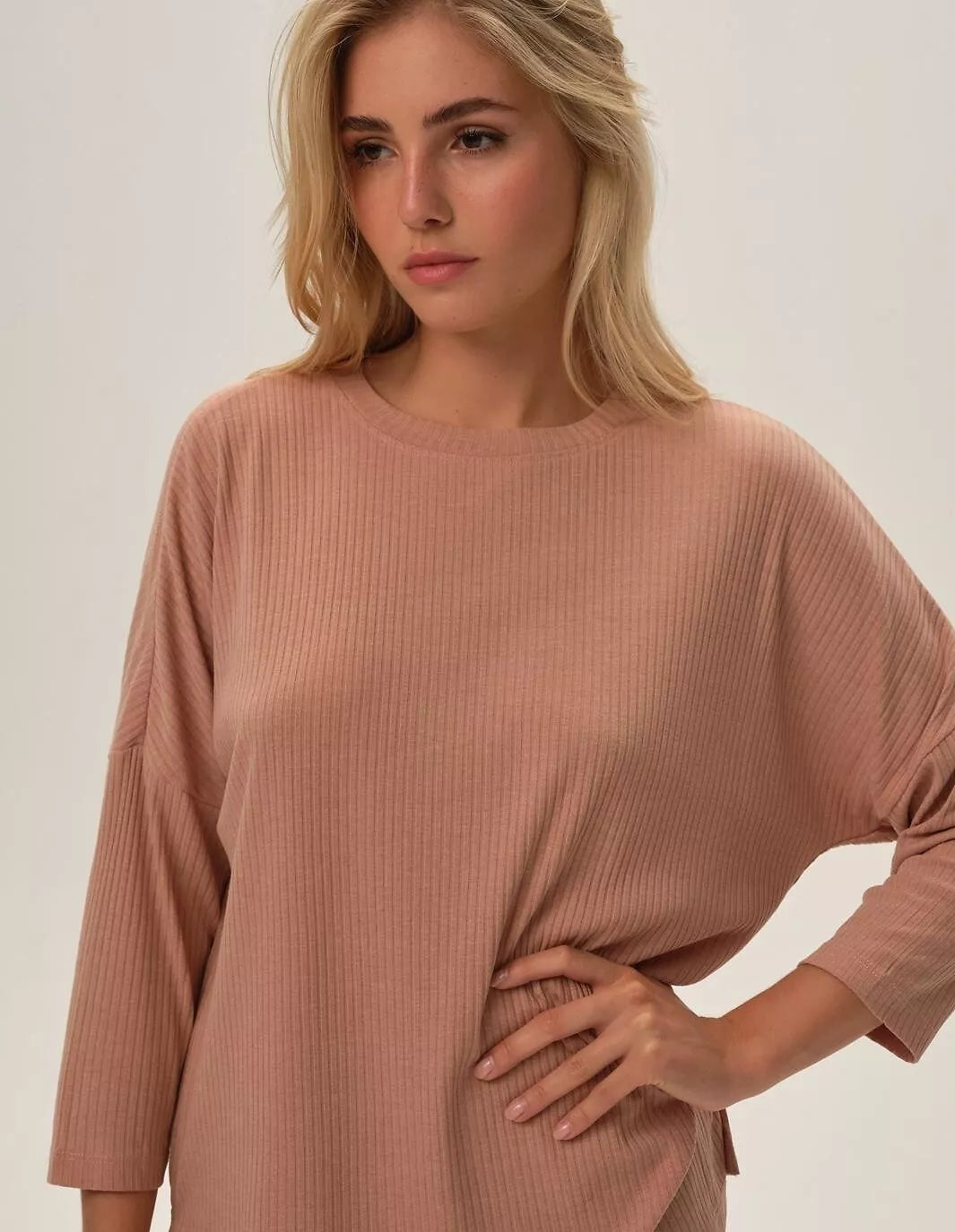 Henderson Ladies Ilga pižama su kelnėmis FRAU DUSTY ROSE