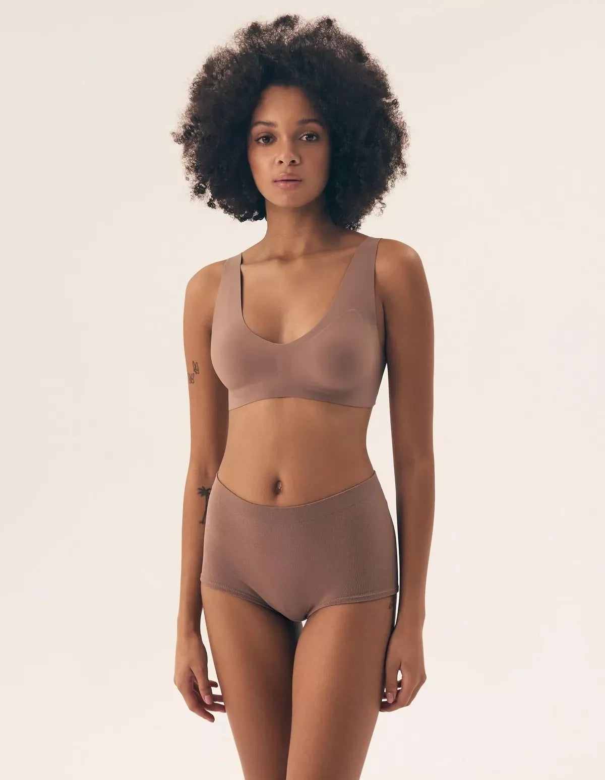 Henderson Ladies Lazeriu kirpta bevielė liemenėlė BAKE MAUVE