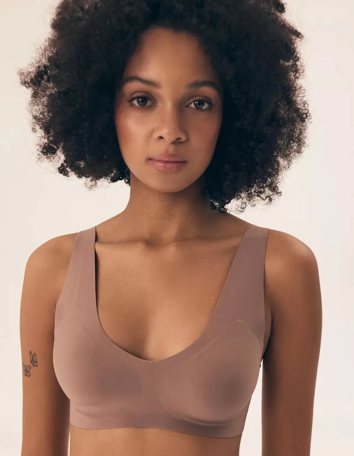 Henderson Ladies Lazeriu kirpta bevielė liemenėlė BAKE MAUVE