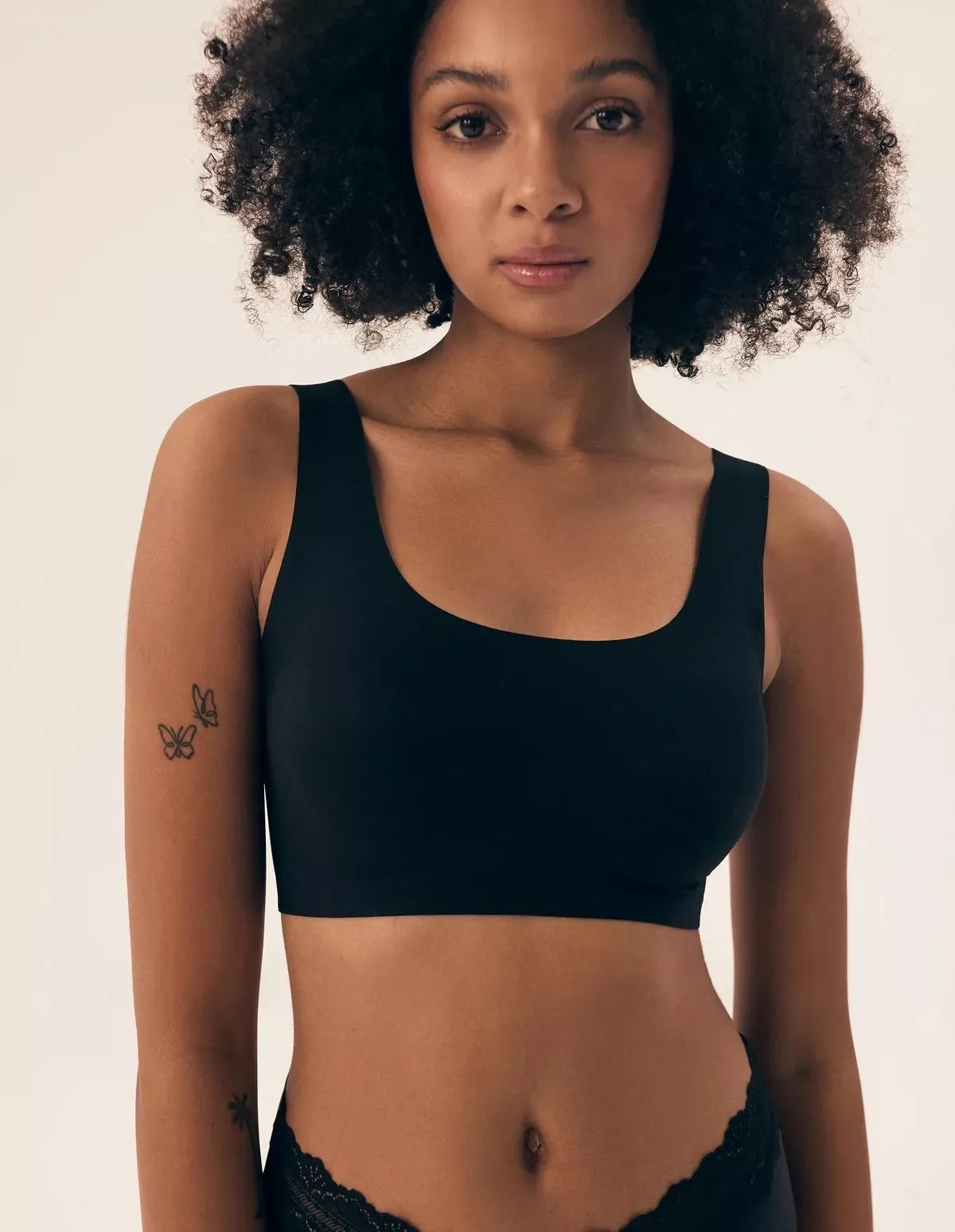 Henderson Ladies Lazeriu kirpta bevielė liemenėlė BIRD BLACK