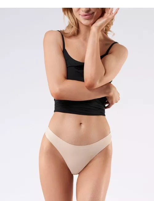 Julimex Besiūlės tanga kelnaitės SIMPLE STRING NUDE