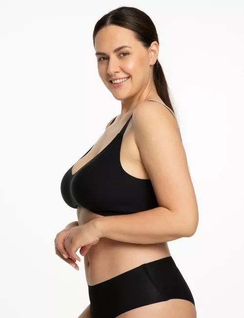 Julimex Bevielė liemenėlė JELLY BRA COMFORT BLACK
