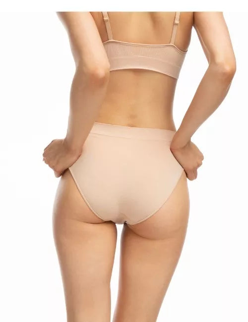 Julimex Klasikinės bambukinės kelnaitės BAMBOO BIKINI NUDE