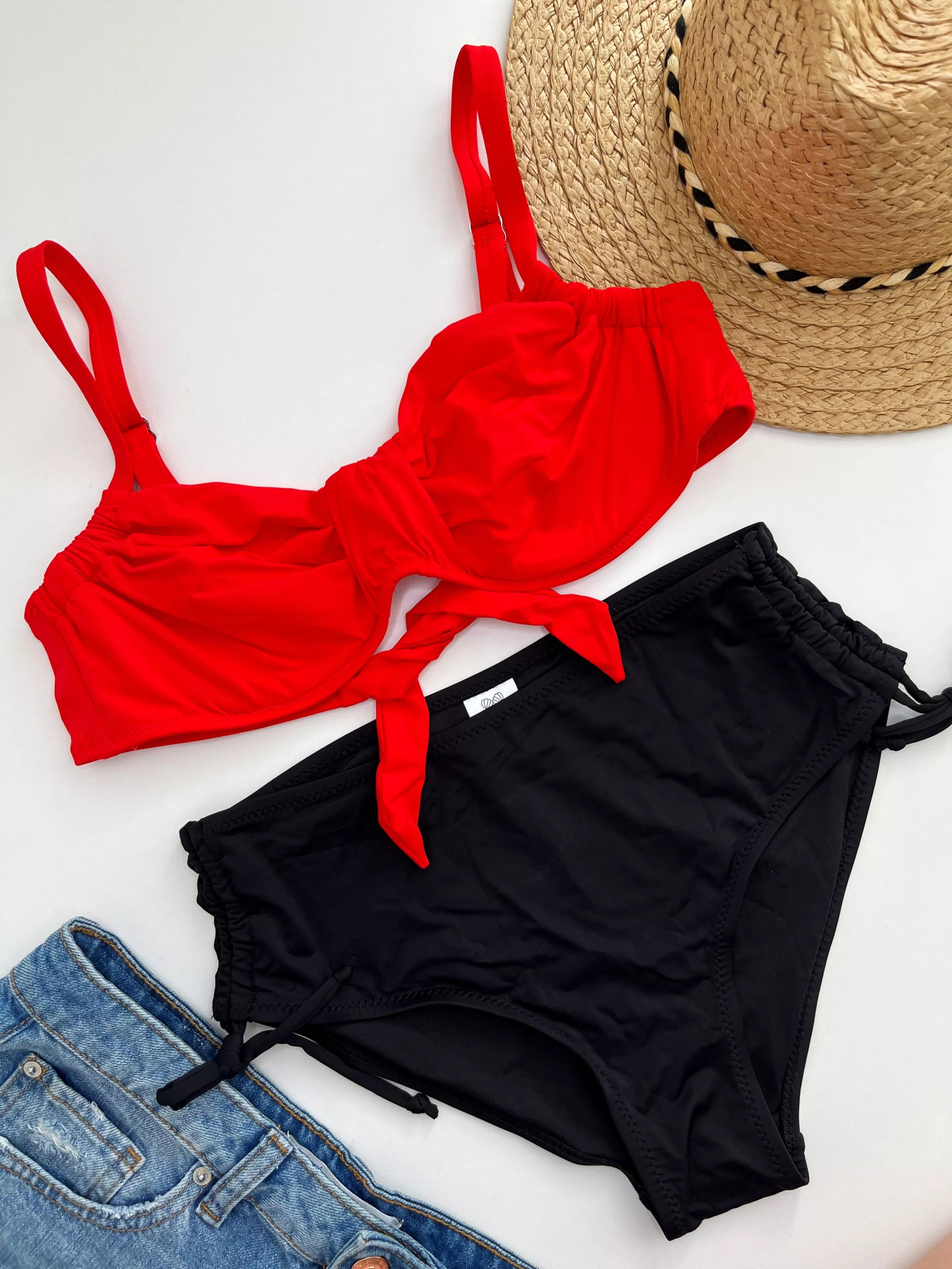 MrMiss Bikini maudymosi kostiumėlis RED LAND