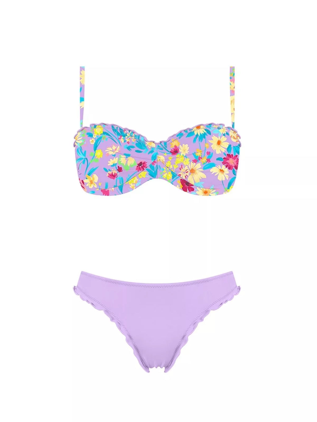 MrMiss Push-up bikini maudymosi kostiumėlis LILAC SUMMER