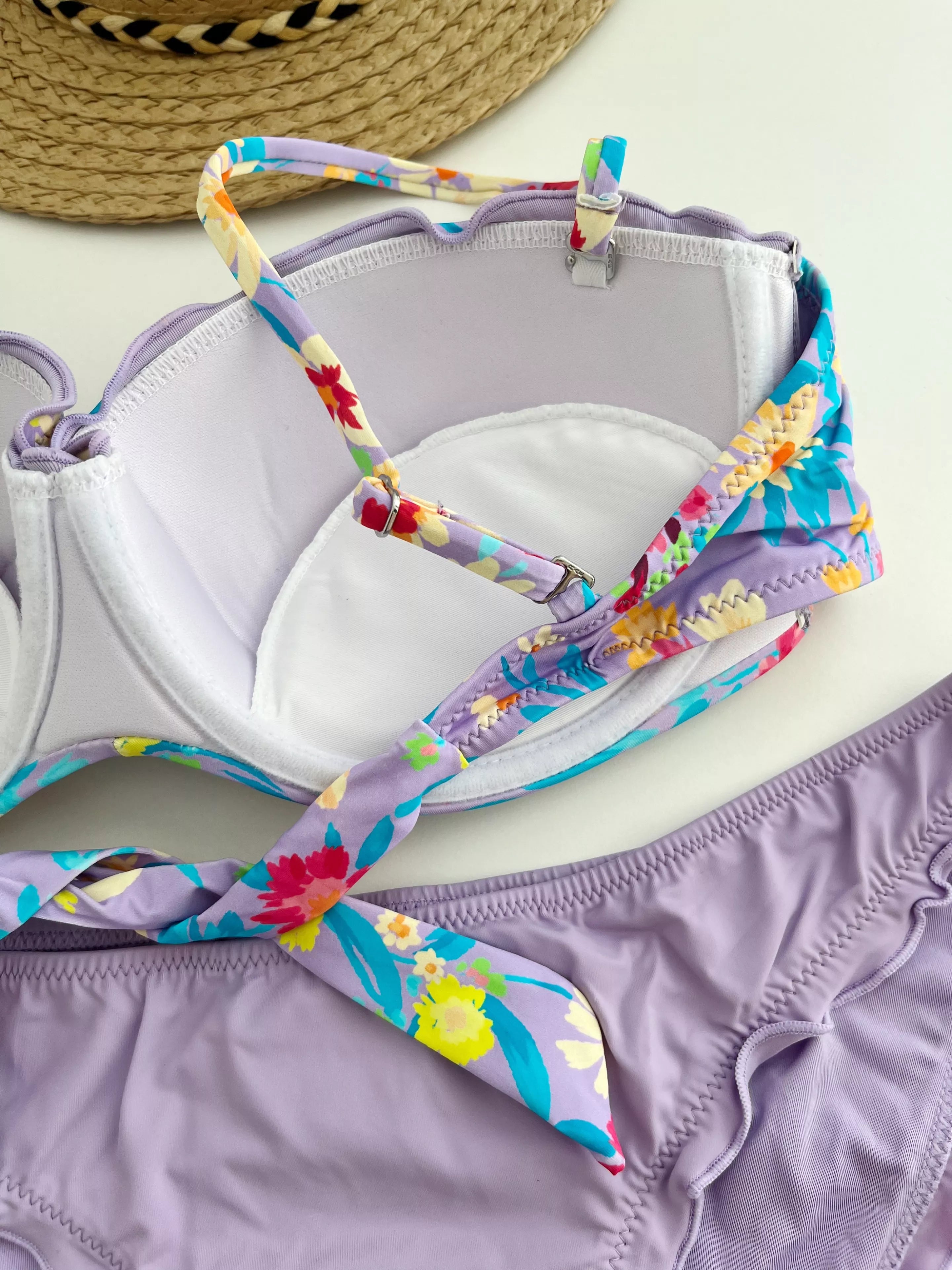 MrMiss Push-up bikini maudymosi kostiumėlis LILAC SUMMER