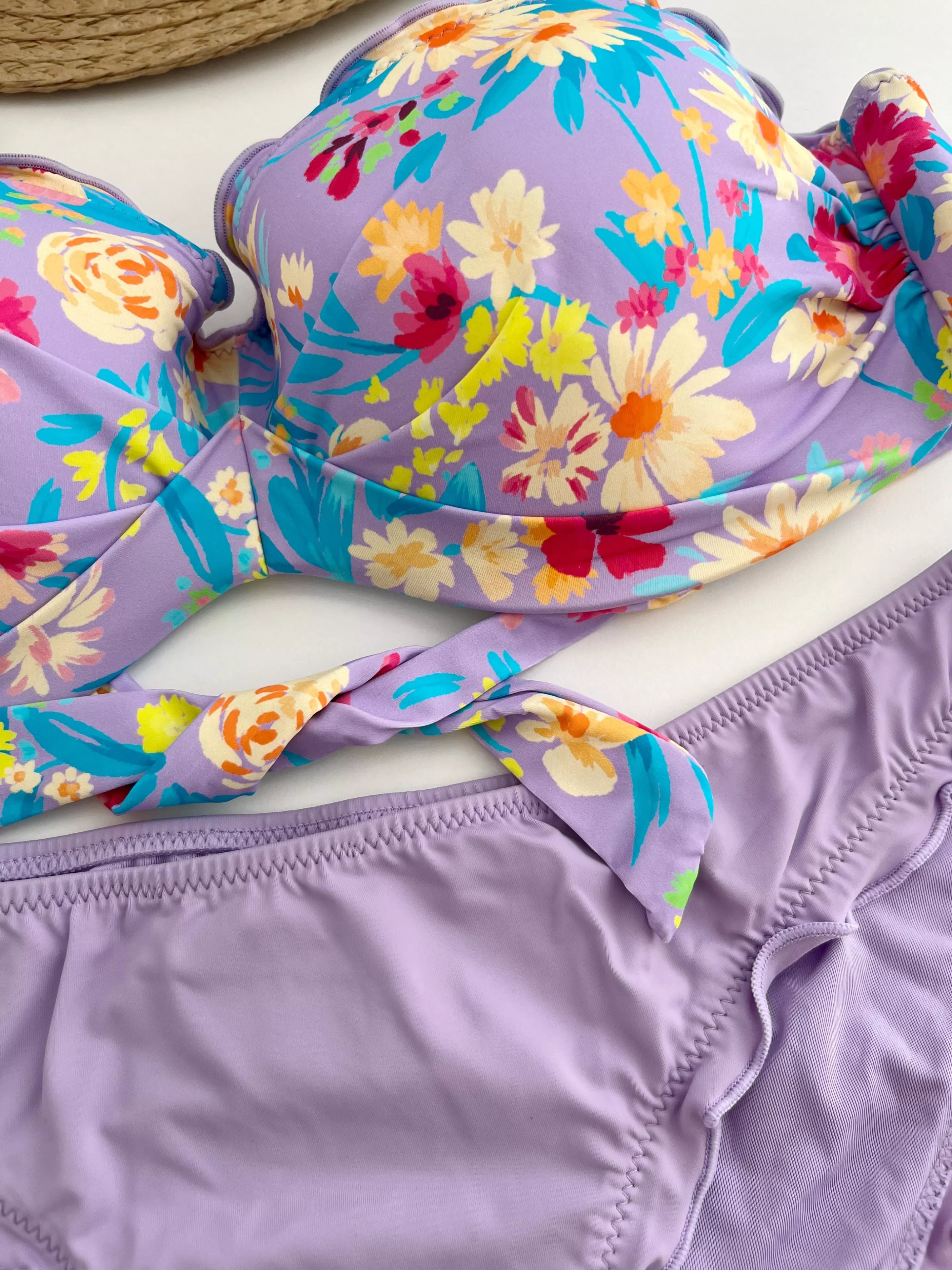 MrMiss Push-up bikini maudymosi kostiumėlis LILAC SUMMER