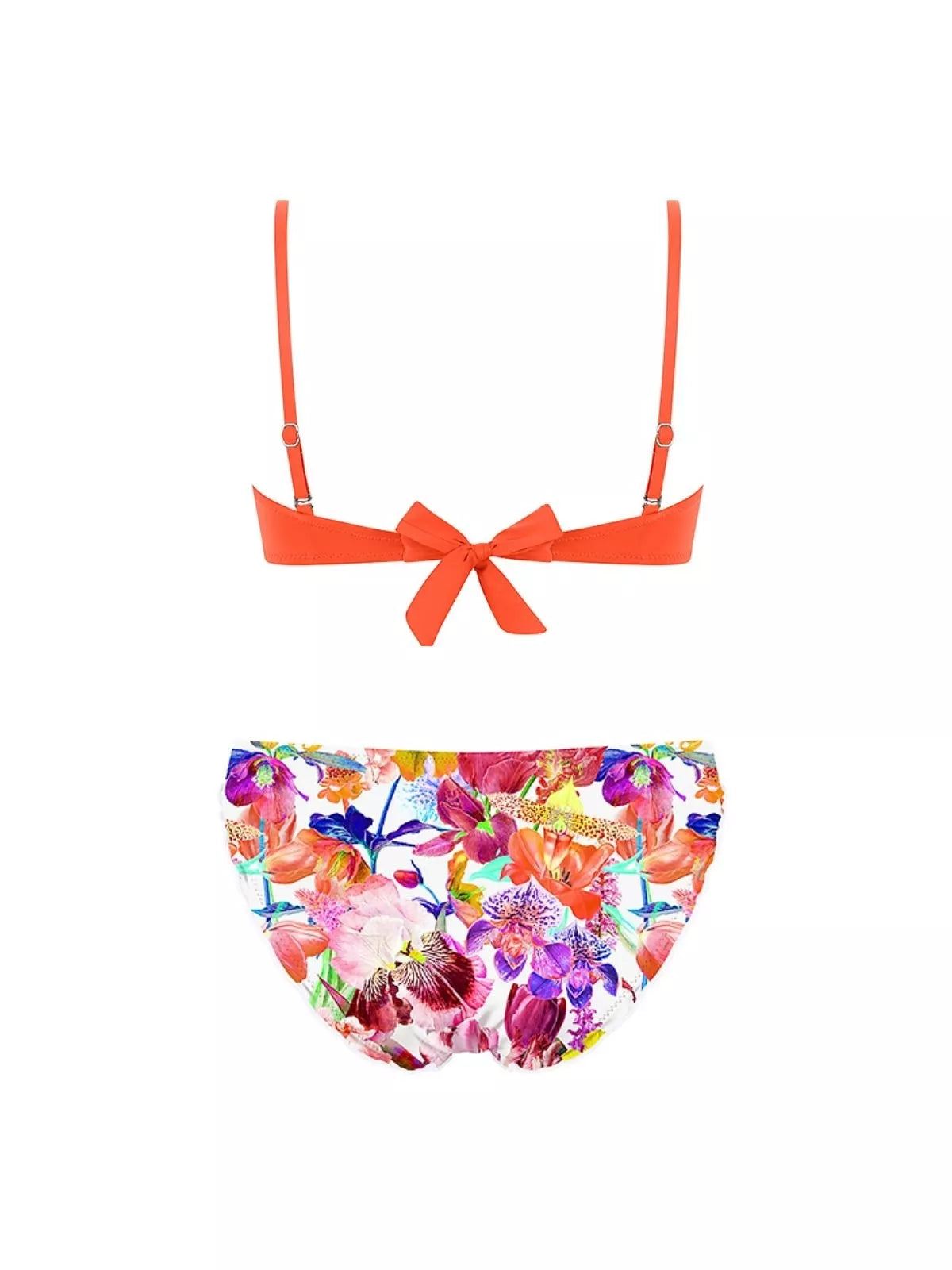 MrMiss Push-up bikini maudymosi kostiumėlis ORANGE SUMMER