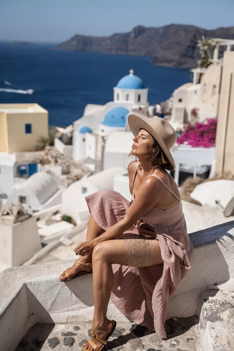 Gabriella Nėriniuotos šlaunų juostos 509 BEIGE