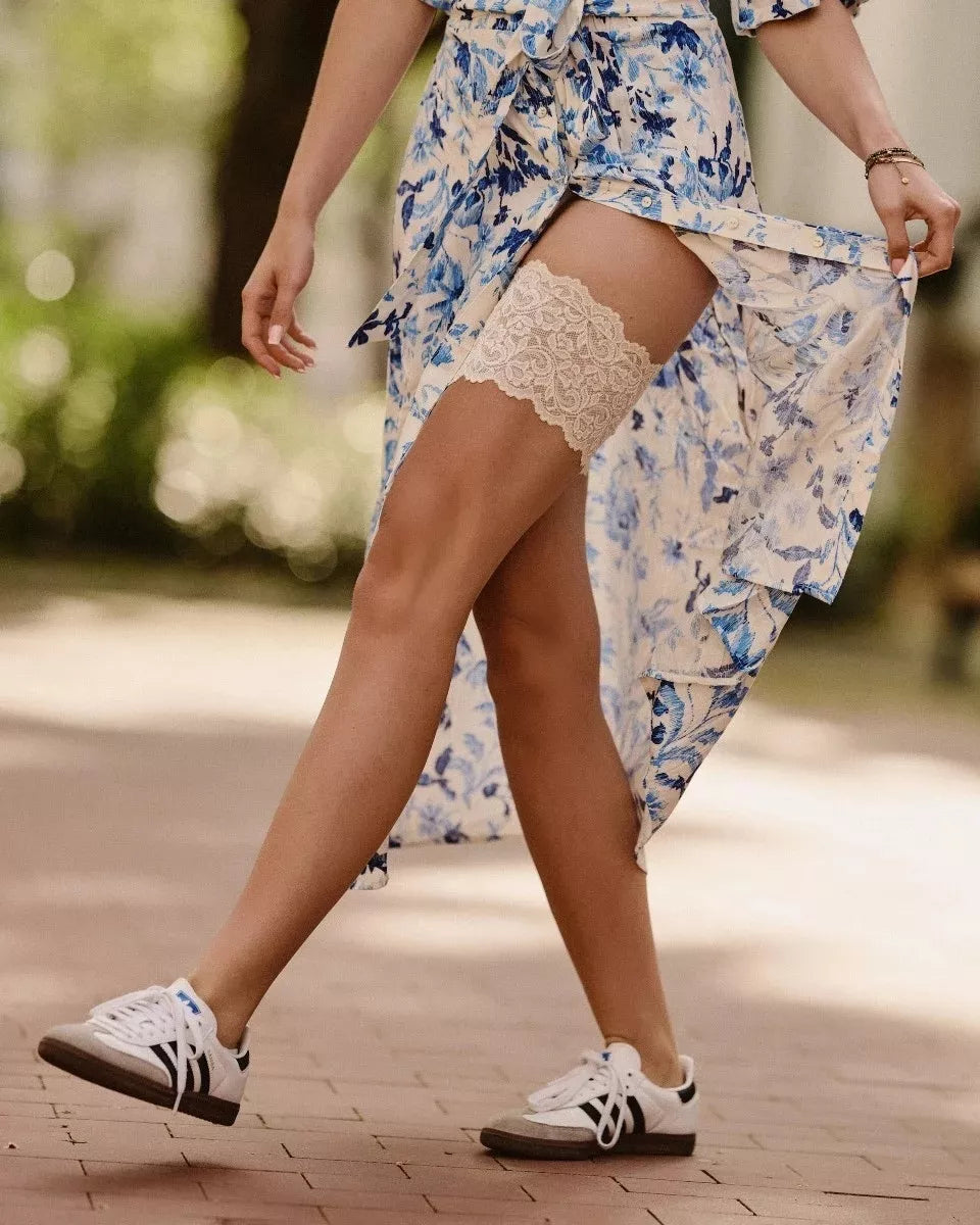 Gabriella Nėriniuotos šlaunų juostos 509 BEIGE