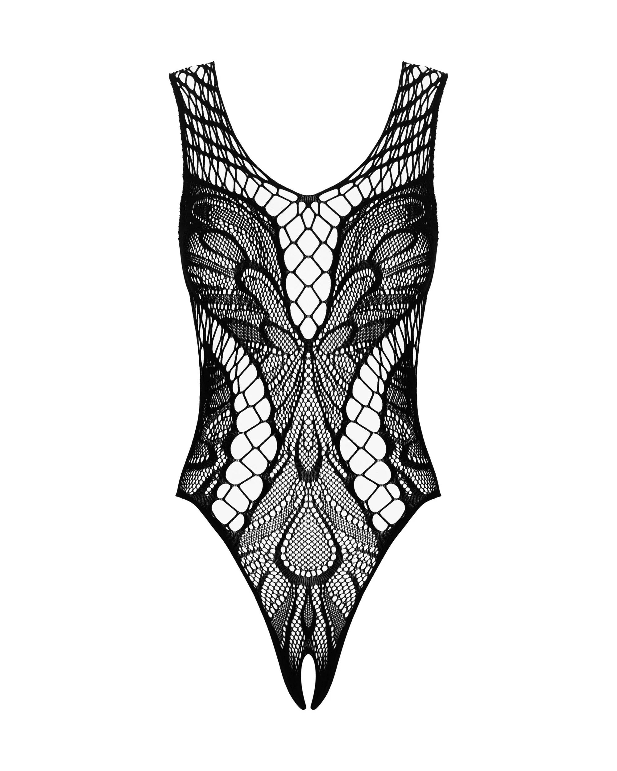 Obsessive Bodis - kūno kojinė B138, juoda