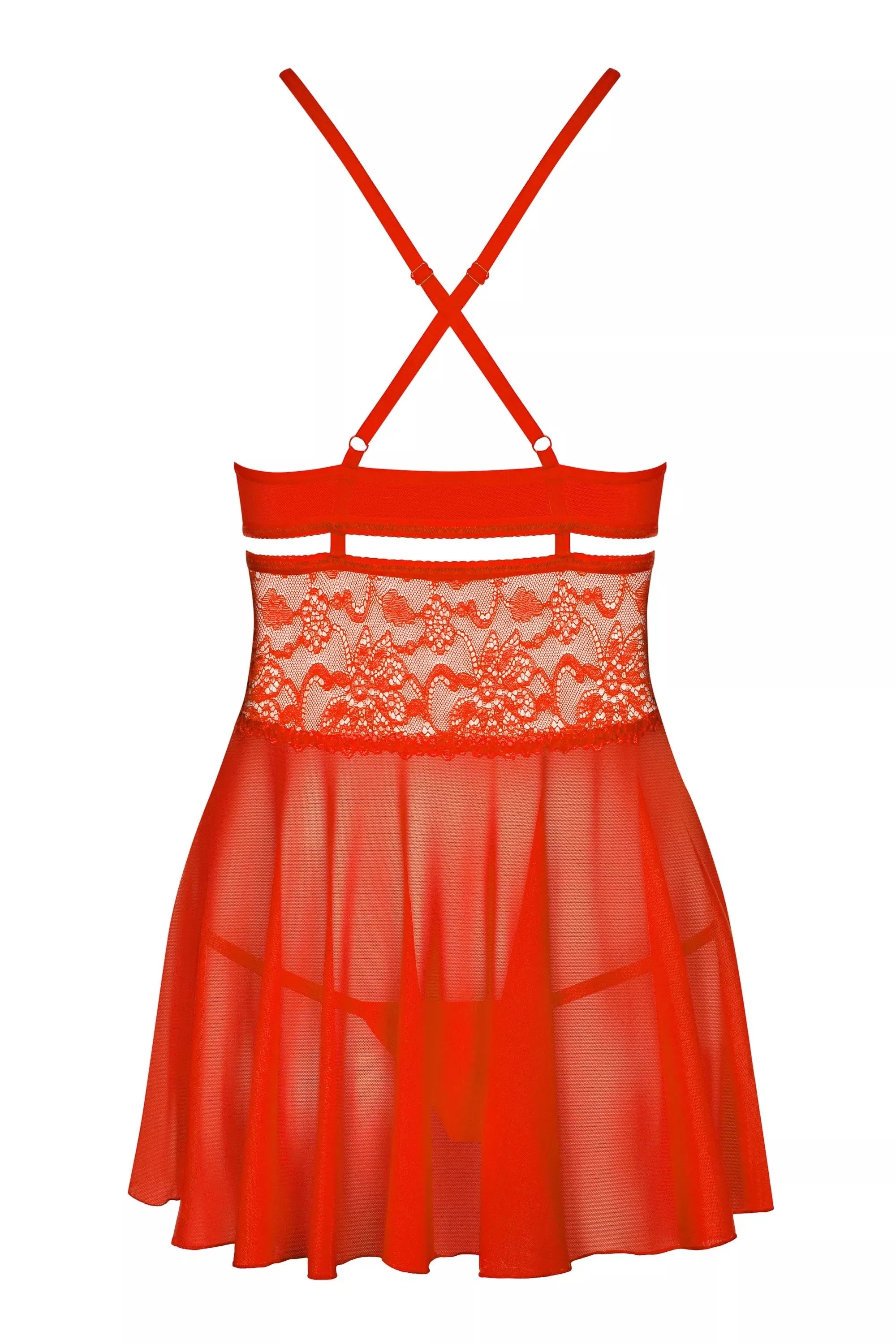 Obsessive Naktinukai SECRET OF LOVE 838-BAB-3, raudona