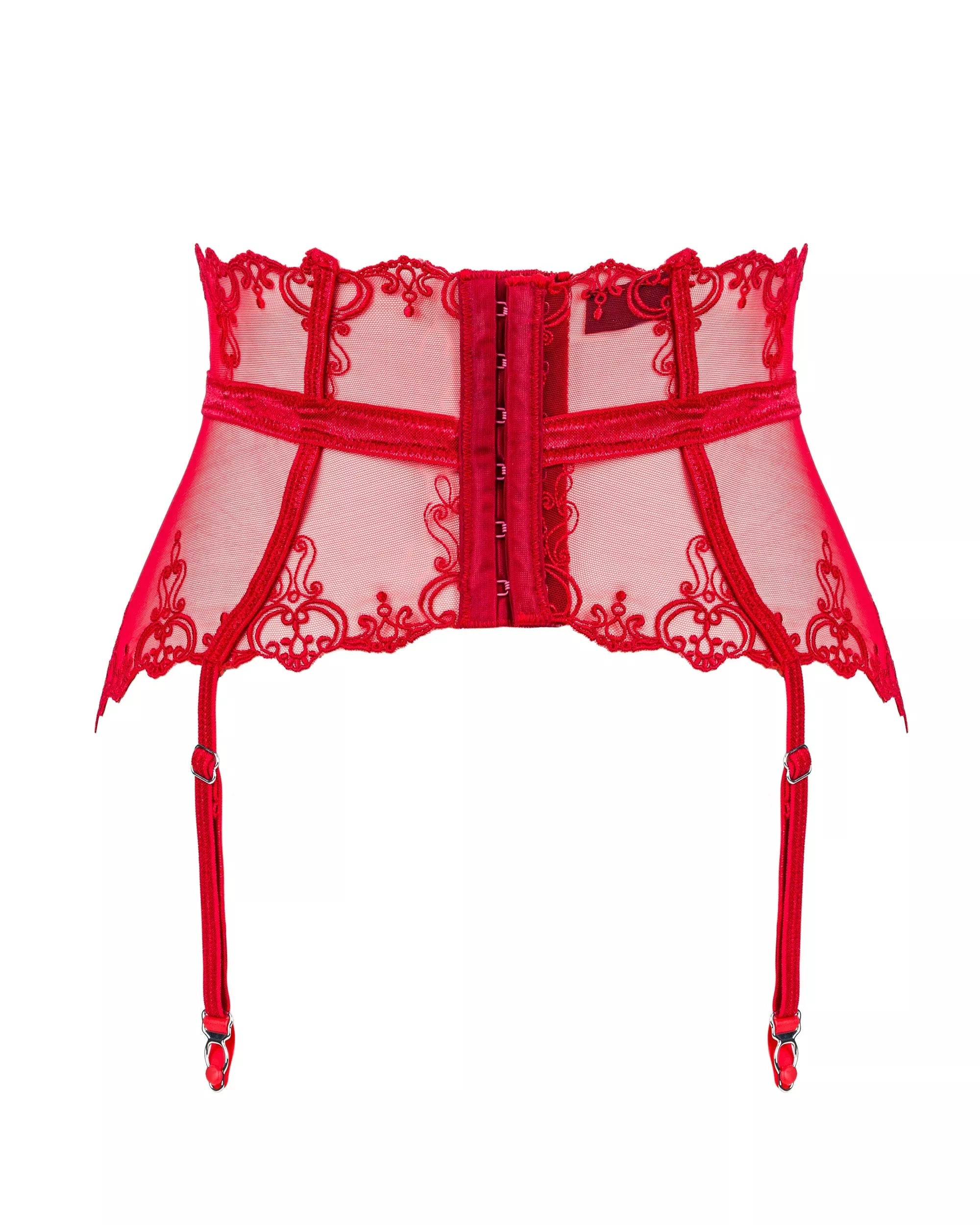 Obsessive Sock Holder-Belt LONESIA, red