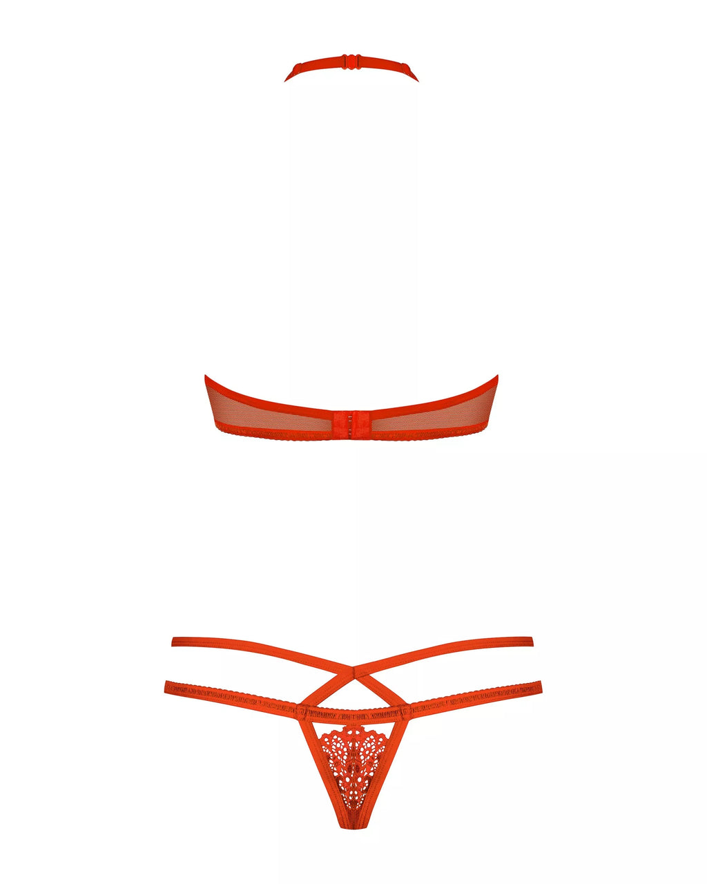 Obsessive Seksualus apatinių komplektas 838-SET-3 RED