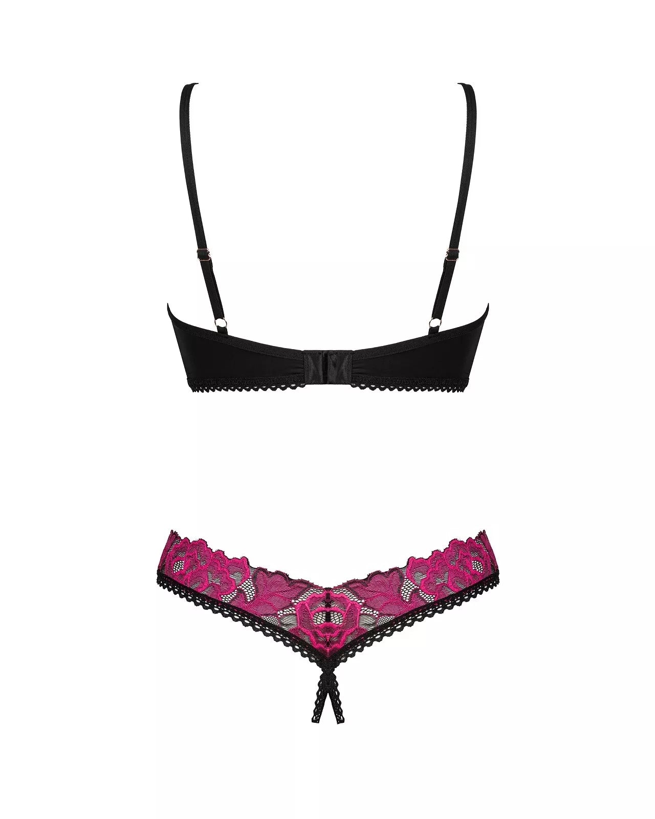 Obsessive Seksualus dviejų dalių komplektas ROSENTY SET, juoda