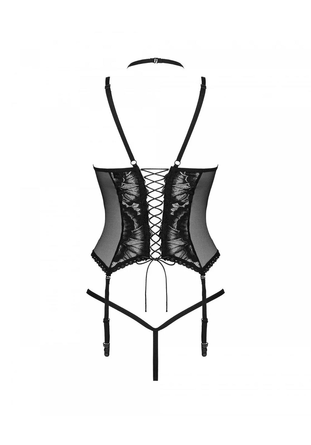 Obsessive Seksualus korsetas ALESSYA, juodas