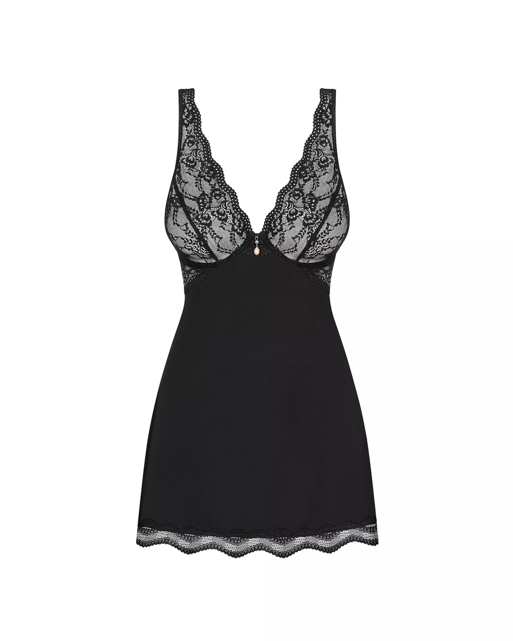 Obsessive Seksualūs naktinukai LUVAE BLACK BABYDOLL