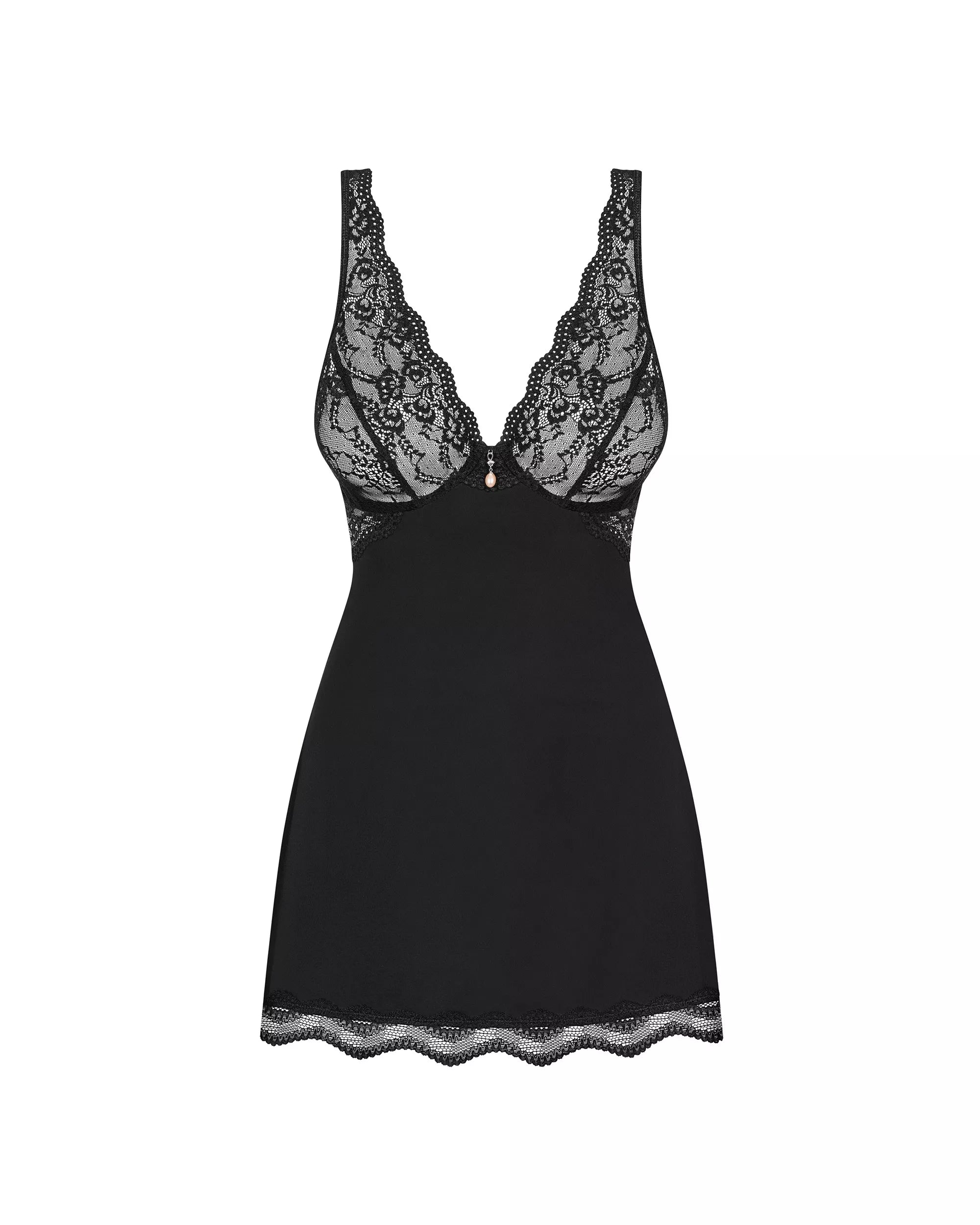 Obsessive Seksualūs naktinukai LUVAE BLACK BABYDOLL