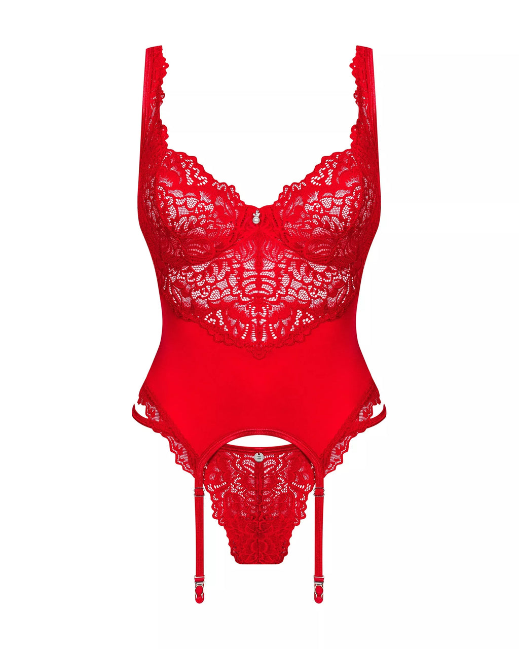 Obsessive Seksualus nėriniuotas korsetas AMOR CHERRIS