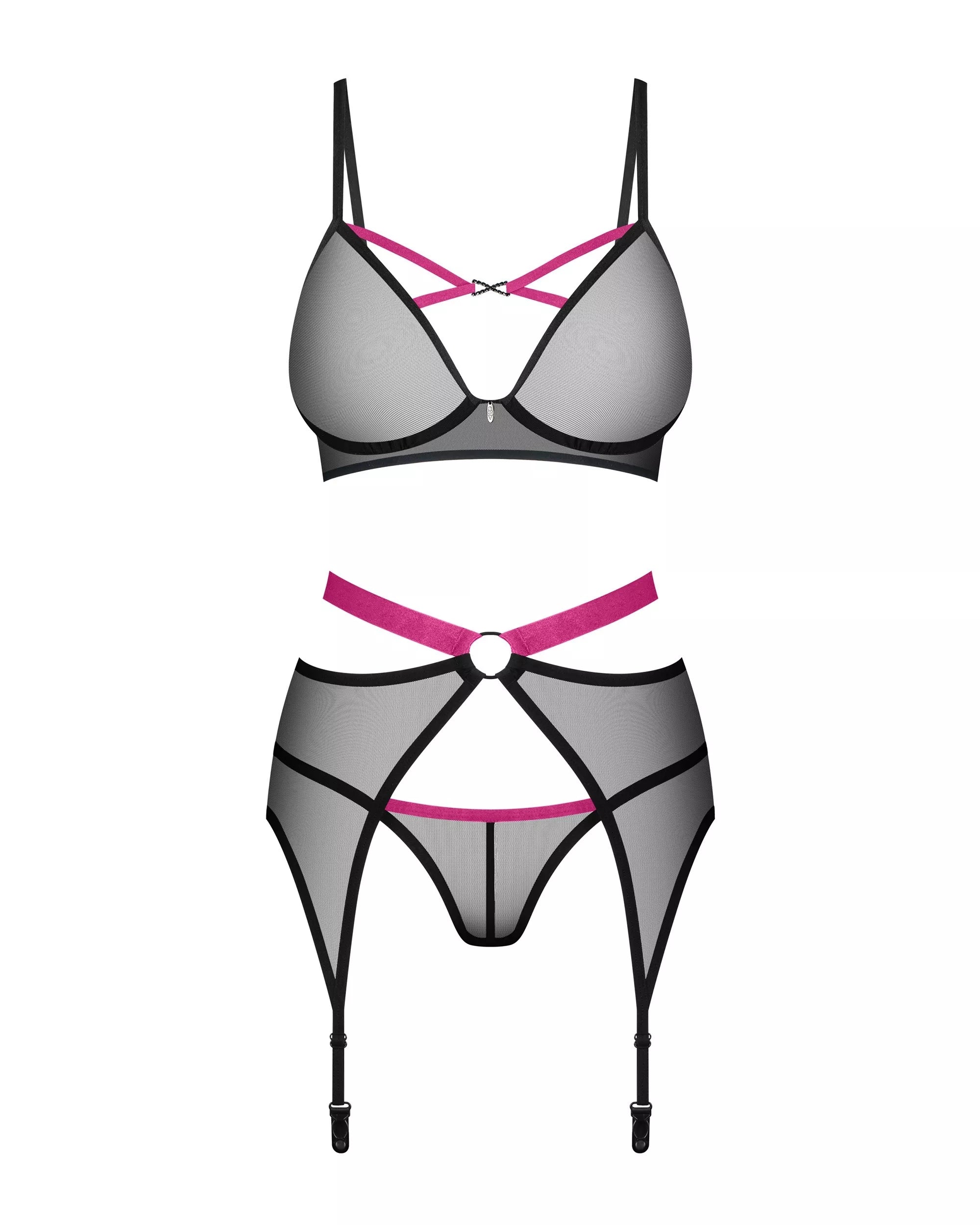 Obsessive Seksualus trijų dalių komplektas NOVENES SET