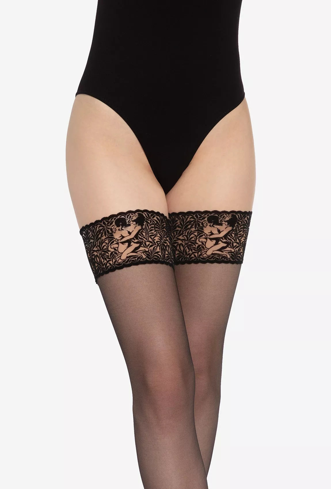 Gatta Prilipinamos kojinės ARS AMANDI 01, juoda