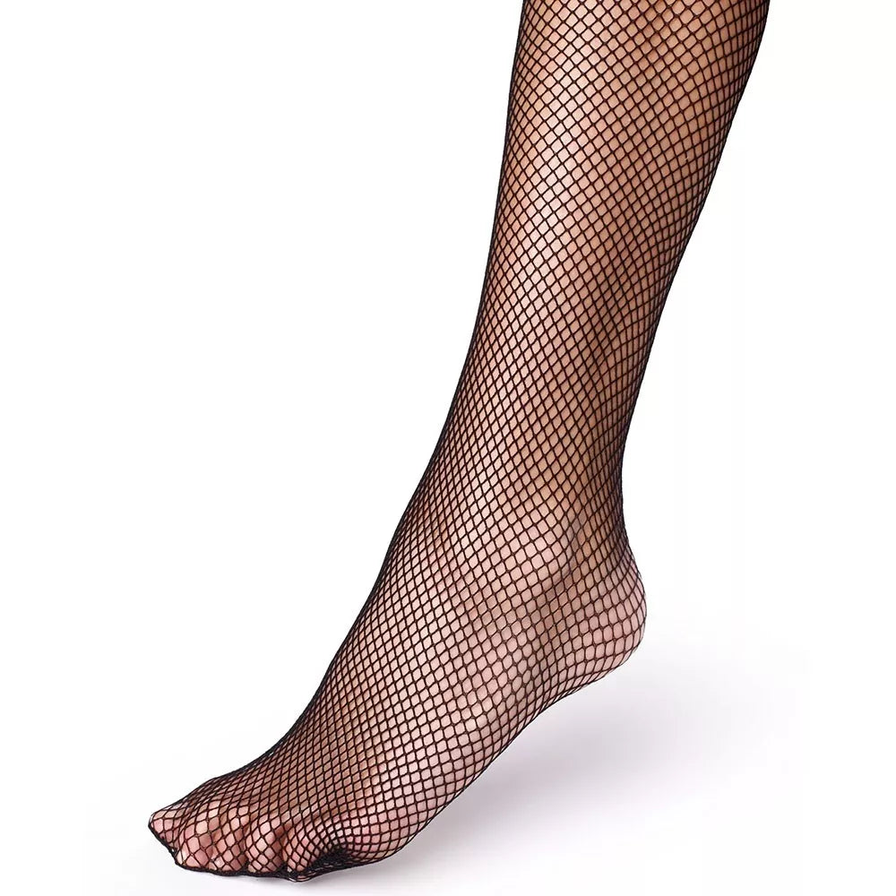 Mona Prilipinamos tinklinės kojinės RETE, juoda