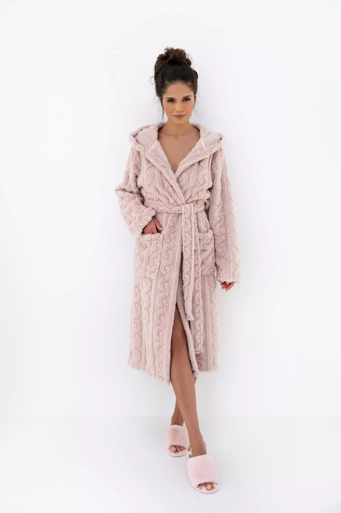 Sensis Ilgas pynės rašto chalatas GIULIA