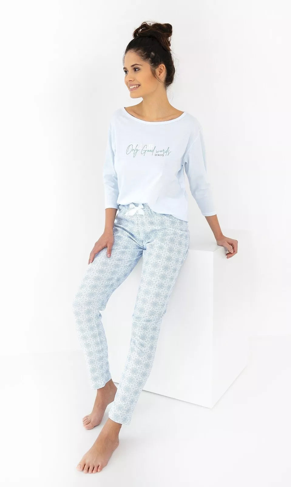 Sensis Cotton long pajamas MARINA