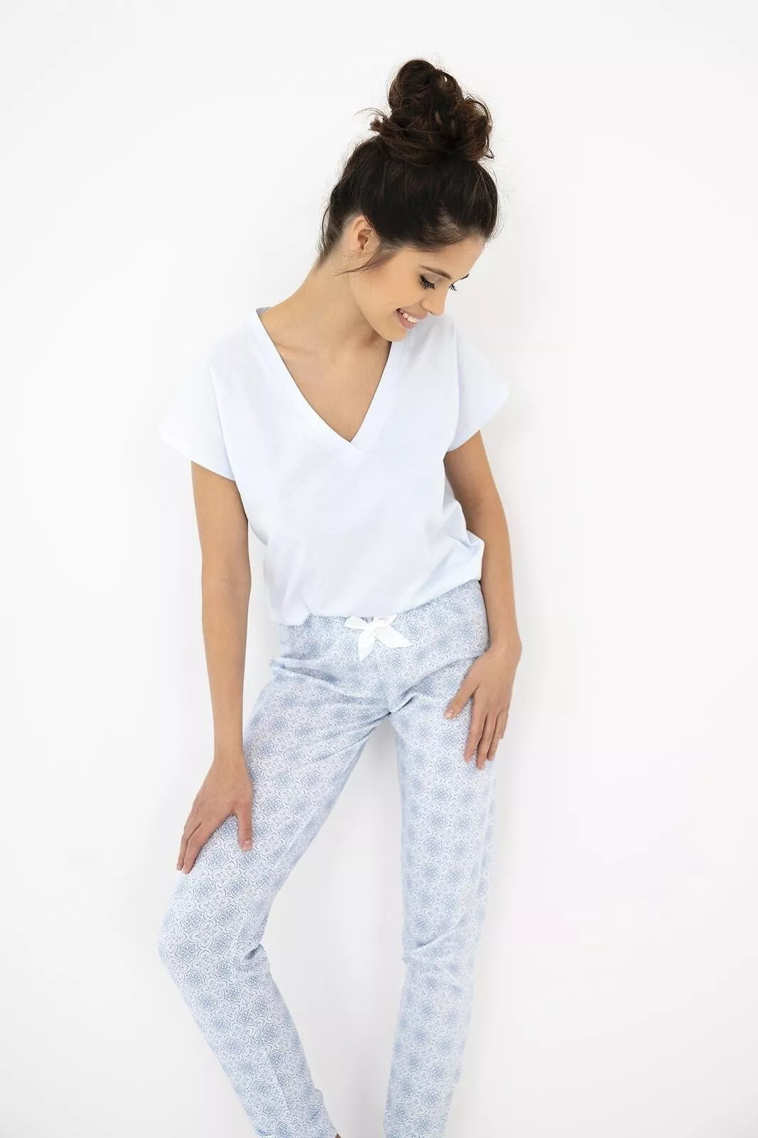 Sensis Cotton pajamas with long pants EVELINA