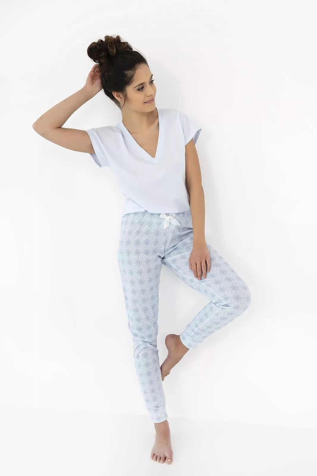 Sensis Cotton pajamas with long pants EVELINA