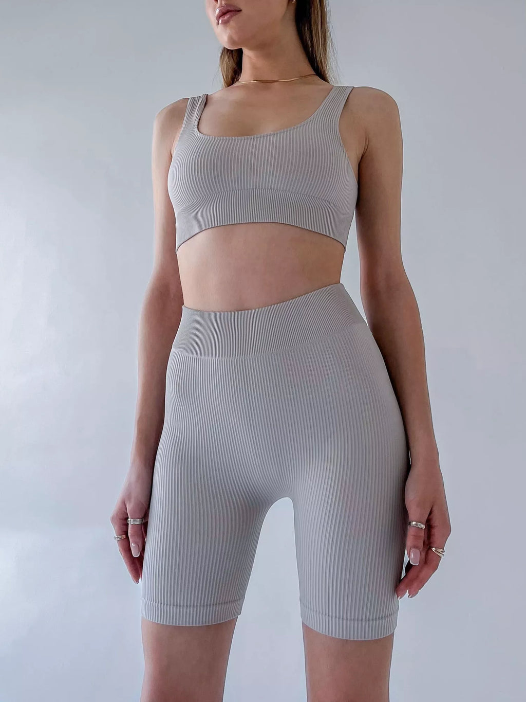 SiaWear Formuojantys biker šortai POWER RIB MID RISE ATMOSPHERE