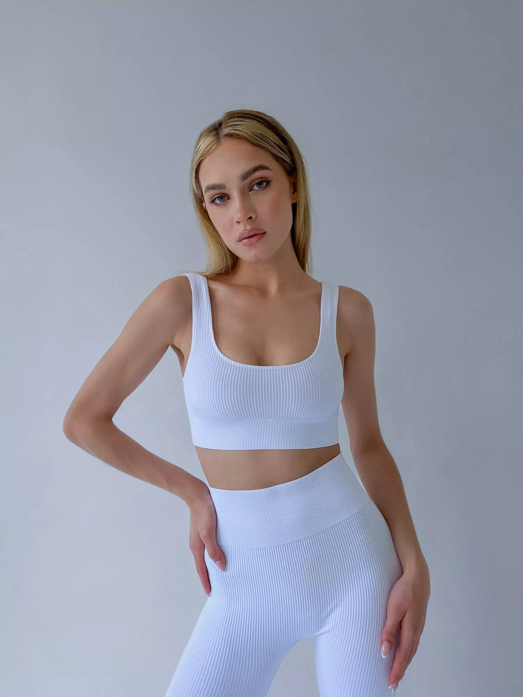 SiaWear RIB besiūlė braletė POWER RIB TOP BIANCO, baltos spalvos