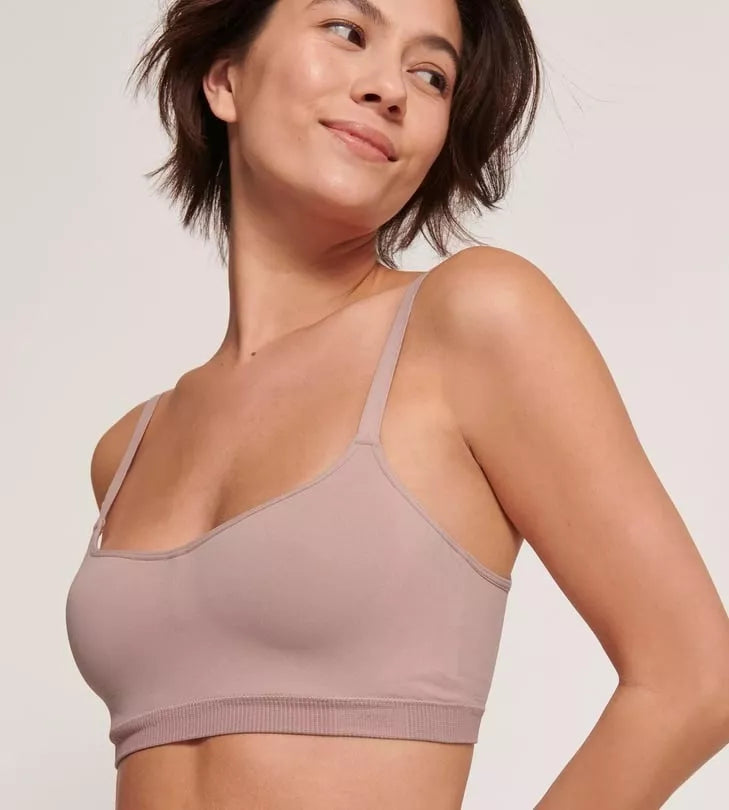 Sloggi Bevielė liemenėlė formuotais kaušeliais su alavijo mikrokapsulėmis EVER INFUSED ALOE P FOGGY MAUVE