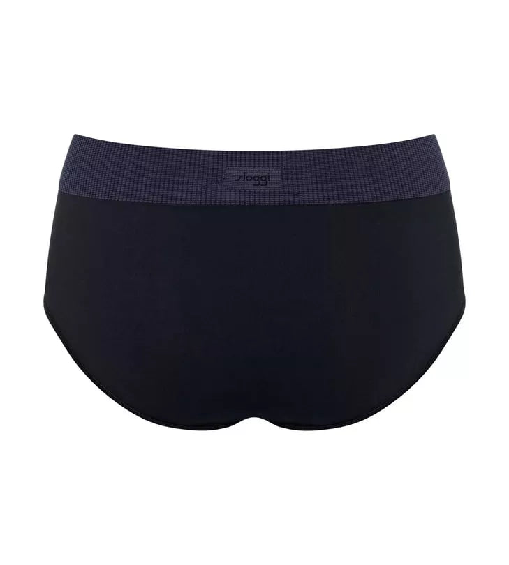 Sloggi Kelnaitės aukštintu juosmeniu su alavijo mikrokapsulėmis EVER INFUSED ALOE HIGH WAIST BLACK