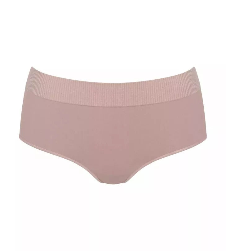 Sloggi Kelnaitės aukštintu juosmeniu su alavijo mikrokapsulėmis EVER INFUSED ALOE HIGH WAIST FOGGY MAUVE