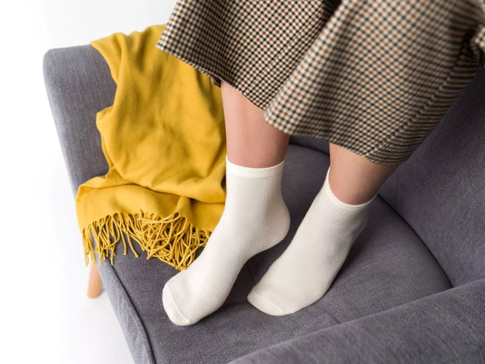 Steven Kojinaitės su merino vilna, kreminės spalvos