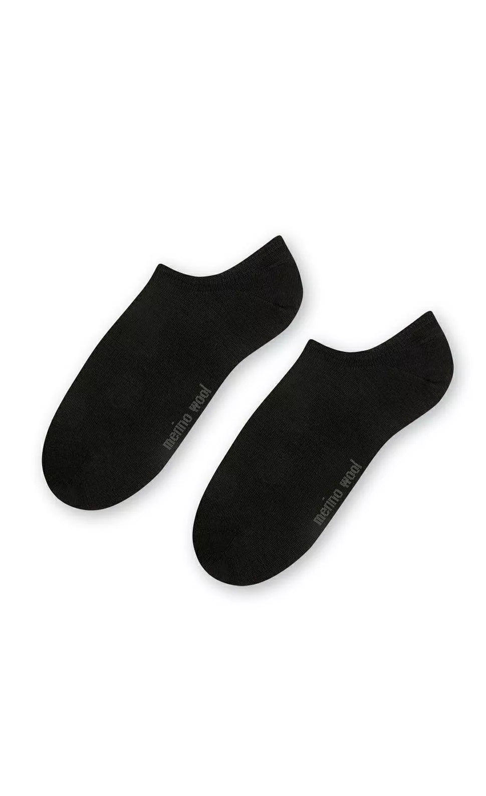 Steven Pėdutės su merino vilna, juodos spalvos