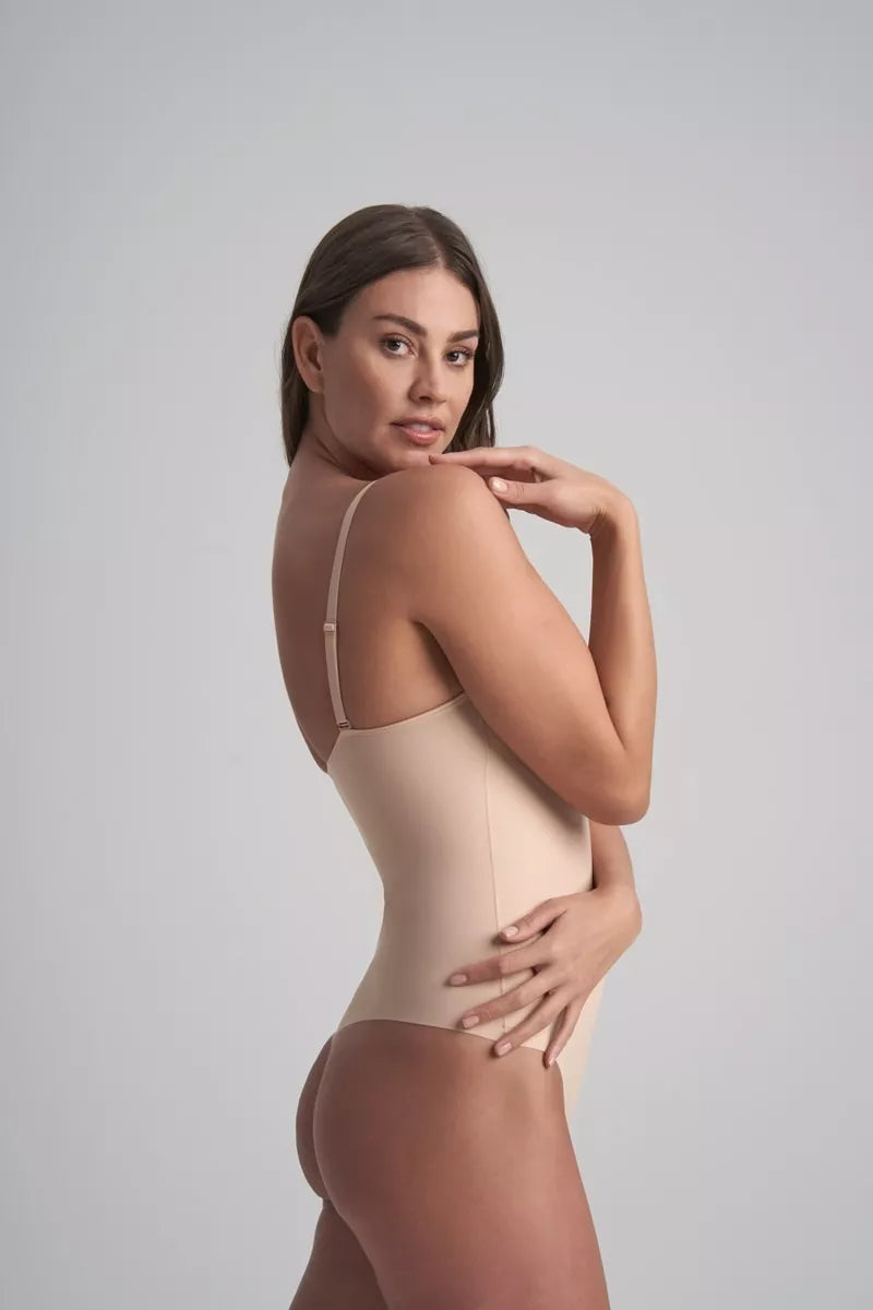 ByeBra Stiprios kompresijos formuojantis bodis SCULPTING WIRE FREE NUDE