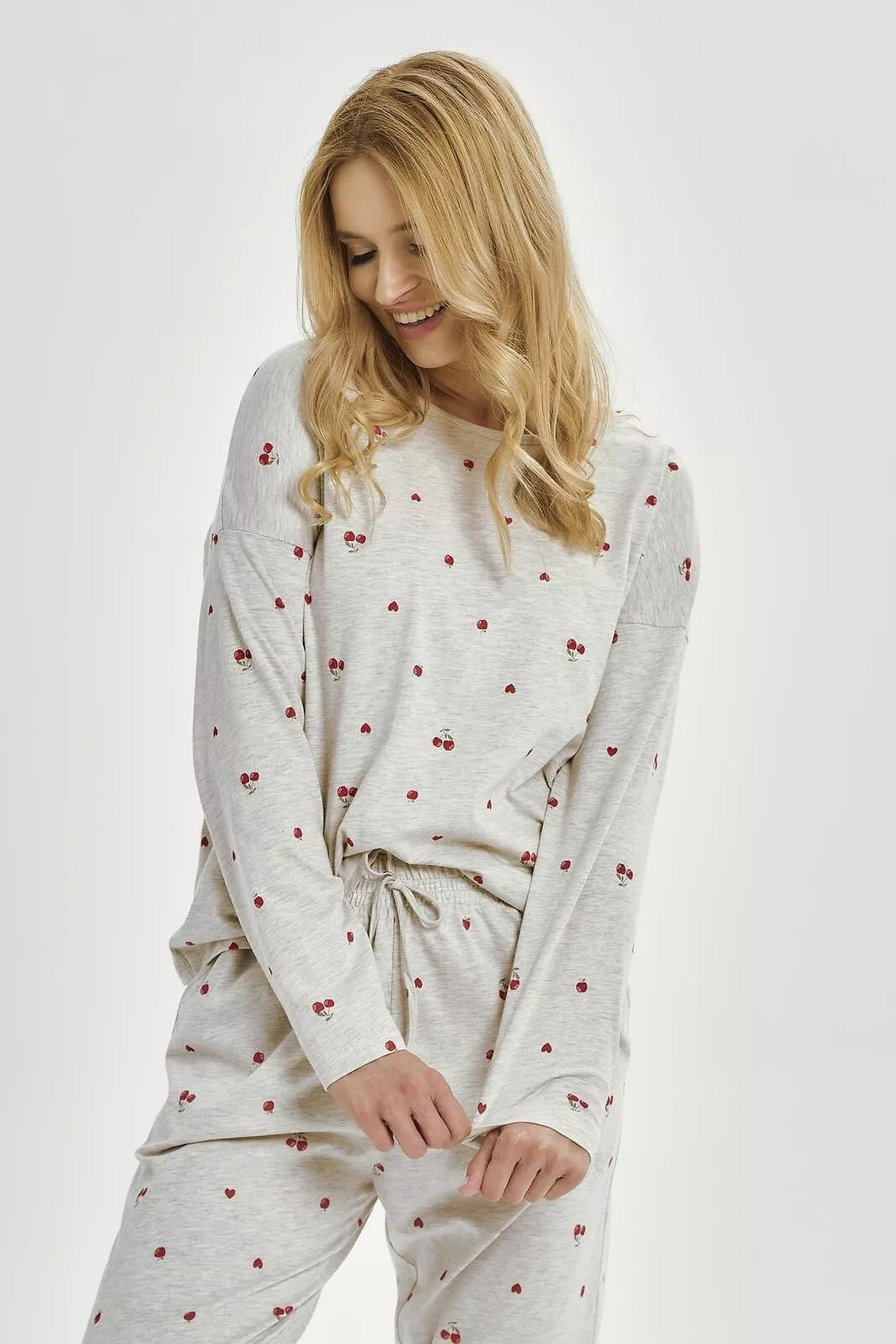 Taro Long cotton pajamas with pants ADELE 3430