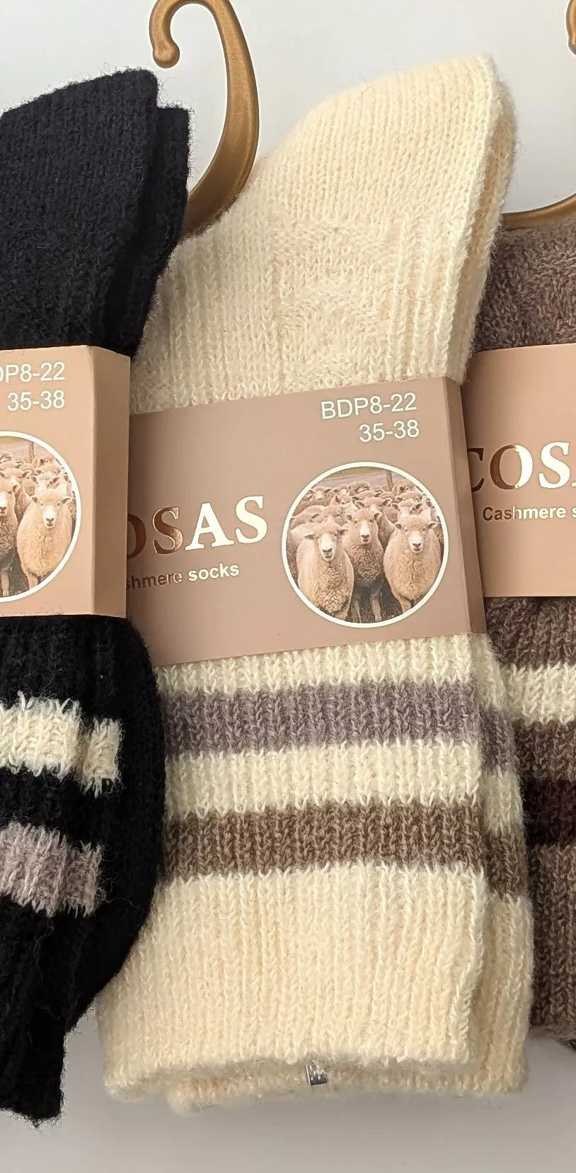 Vilnos kojinės COSAS, įvairių spalvų